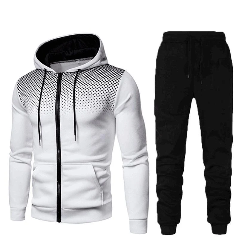 Top Trends: Mens Fashion Sets Hoodies+ Pants Autumn And Winter Sport Suits Casual Sweatshirts Tracksuit Sportswear Shoppable Styles