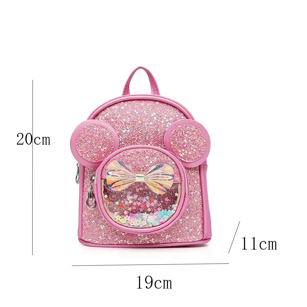 Top Trends: Personalized Children's Shiny Backpack Custom Name Princess Girls Cartoon Backpack Kids New Fashion Kindergarten Snack Backpack Shoppable Styles - Image 5