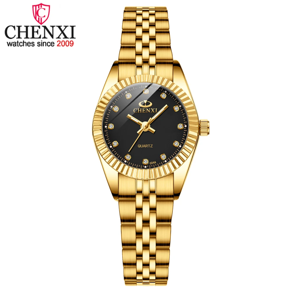 Top Trends: CHENXI Luxury Women Watches Ladies Fashion Quartz Watch For Women Golden Stainless Steel Wristwatches Casual Female Clock Xfcs Shoppable Styles