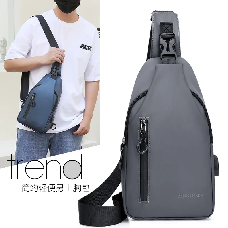 Top Trends: Chest Bag Men&#039;s Leisure Sports Function Chest Crossbody Bag Fashion Cycling Men&#039;s Backpack Small PU One Shoulder Travel Bag Shoppable Styles