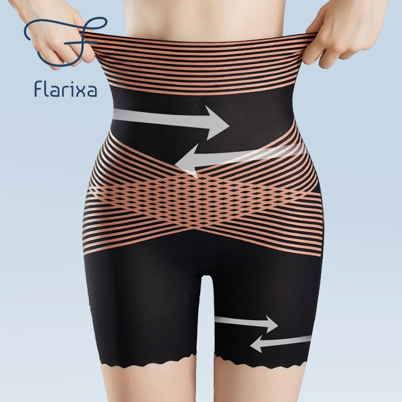 Top Trends: Flarixa 2024 New High Waist Slimming Shorts Under The Skirt Women Tummy Control Shorts Slimming Belly Underwear Mesh Body Shaper Shoppable Styles