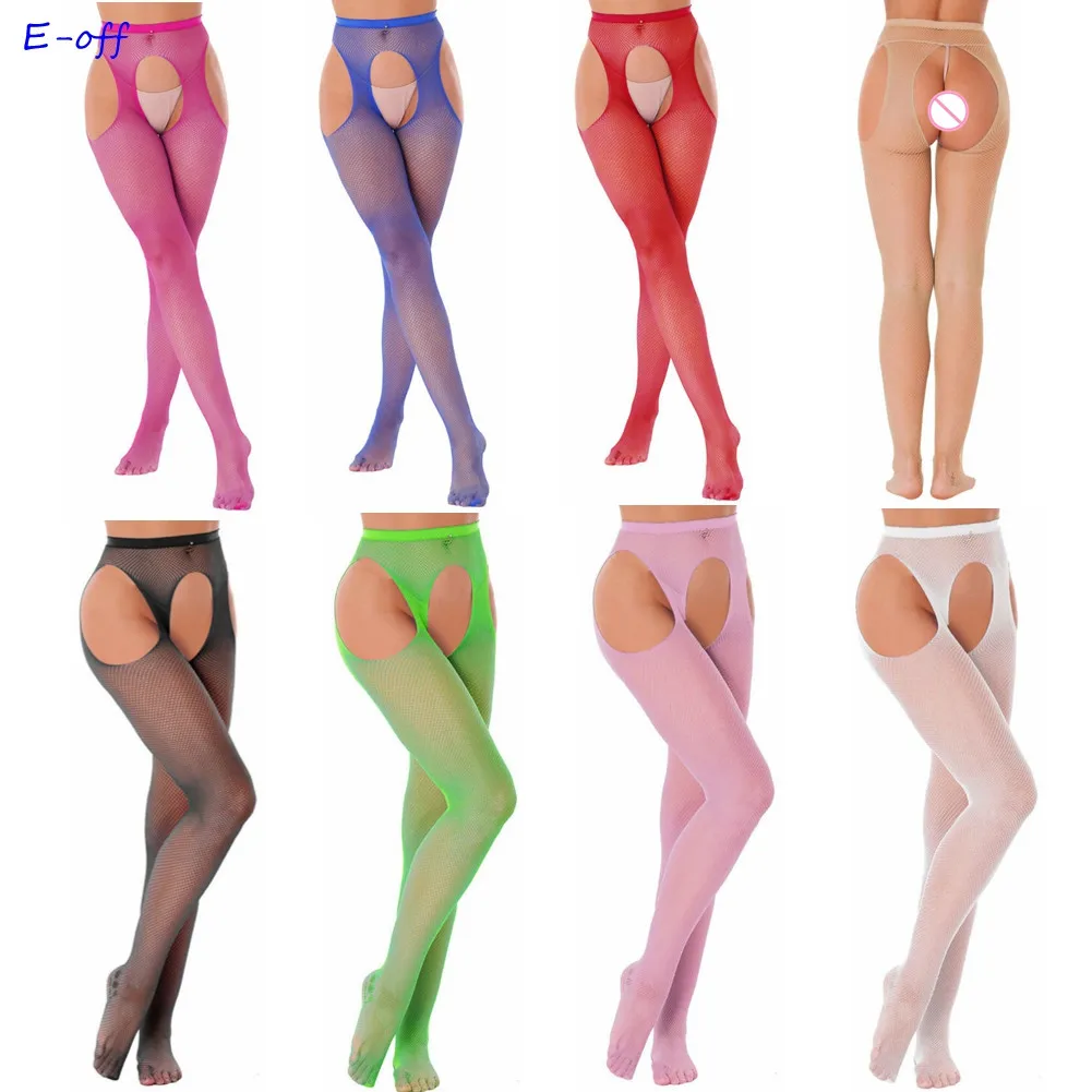 Top Trends: Women See Through Hollow Out Fishnet Leggings Sexy Cutout Crotchless Pants Stocking Mid Waist Elastic Waistband Tights Pantyhose Shoppable Styles