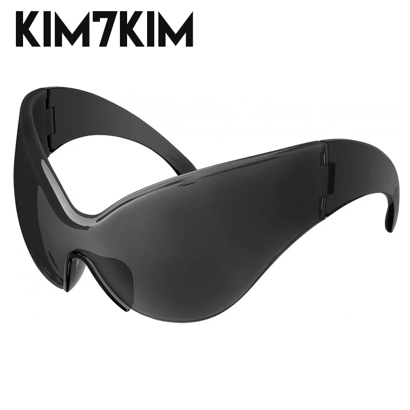 Top Trends: New Steampunk Mask Sunglasses Women Trends Punk Y2k Sun Glasses Men 2000'S Wrap Around Goggle Luxury Brand One Pieces Eyewear Shoppable Styles