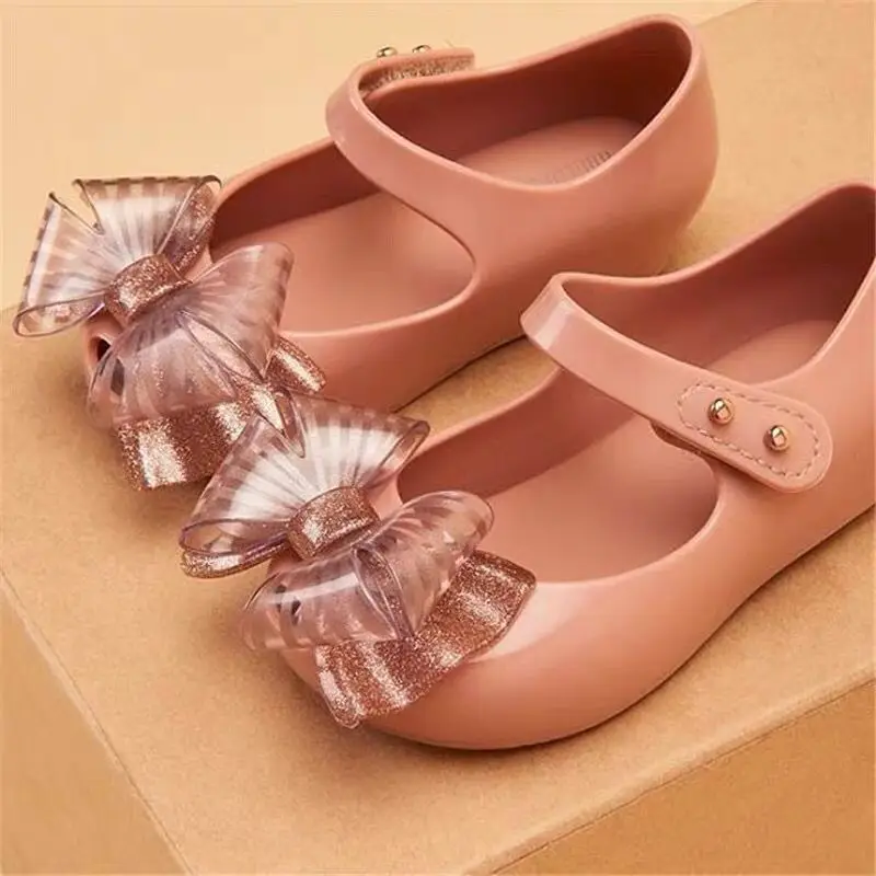 Top Trends: 2023 Children's New Melissa Girls' Sandals Big Bow Princess Jelly Shoes Kids Students Beach Baby Sandals Candy Shoes SH19117 Shoppable Styles - Image 4