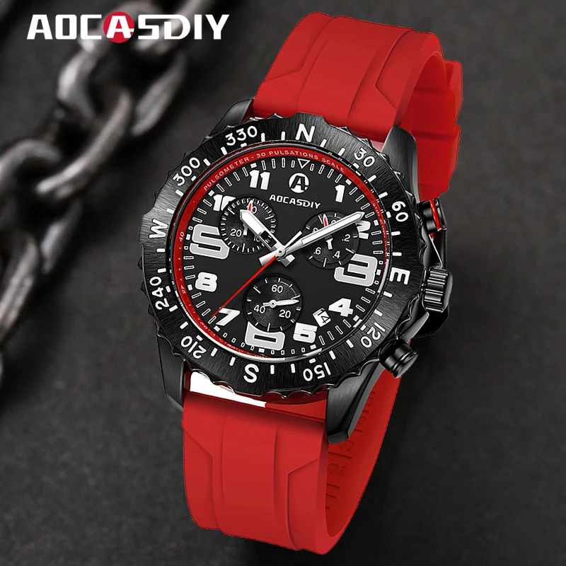 Top Trends: Casual Men Watch Endurance Sports Watches Luxury Waterproof Luminous Chronograph Man Wristwatch Military Quartz Reloj Hombre Shoppable Styles