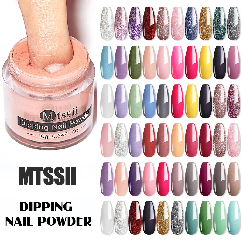 Top Trends: Mtssii Dipping Powder Acrylic Powder Dip Powder Nails No Need Lamp Cure Natural Dry Long Lasting Nails Glitter Manicure Nail Art Shoppable Styles