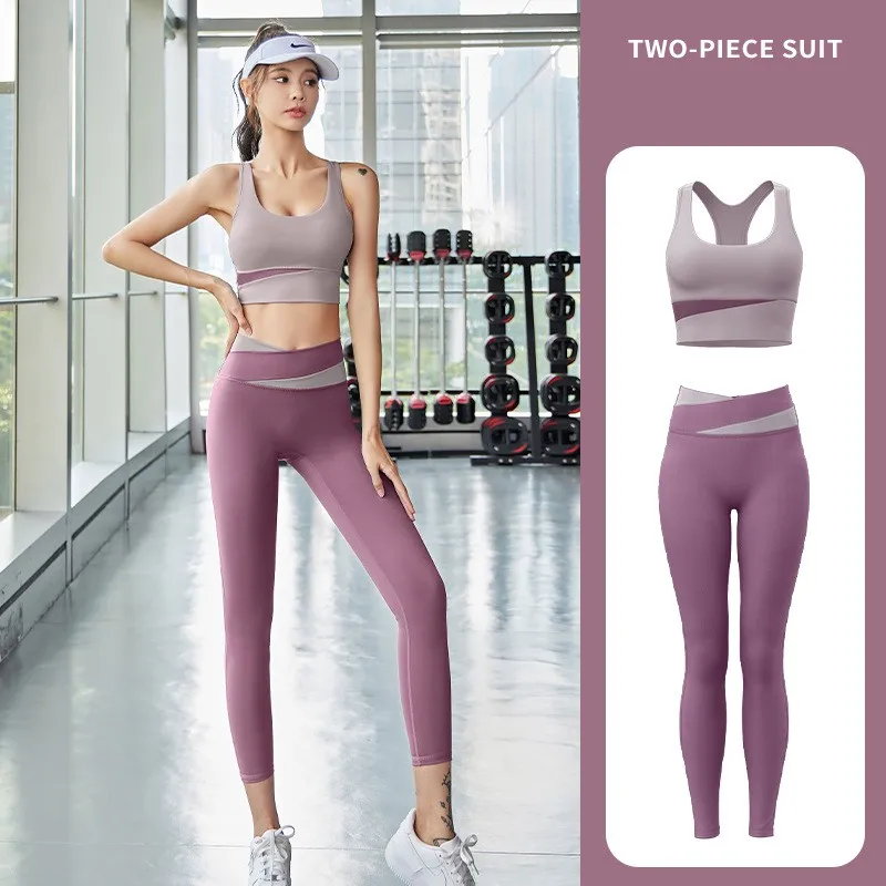 Top Trends: Women Sport Yoga Sexy Sports Bra High Waist Sport Leggings Athletic Gym Set Workout Outfits Sportswear Shoppable Styles