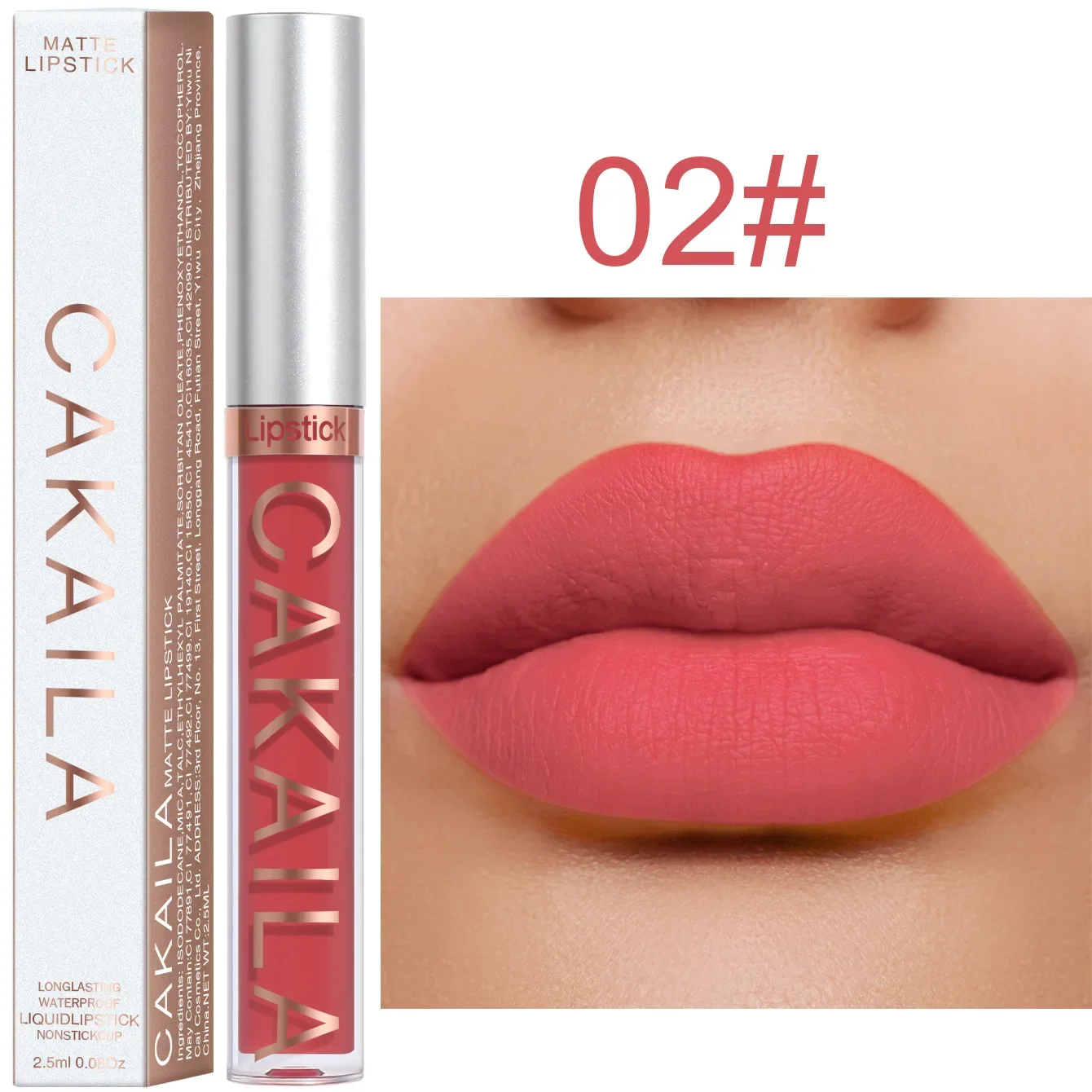 Top Trends: Matte Liquid Lipstick Waterproof Long Lasting Velvet Mate Nude Brown Red Lip Gloss Lint Tube Makeup Cosmetic Lipsticks Lipgloss Shoppable Styles - Image 4