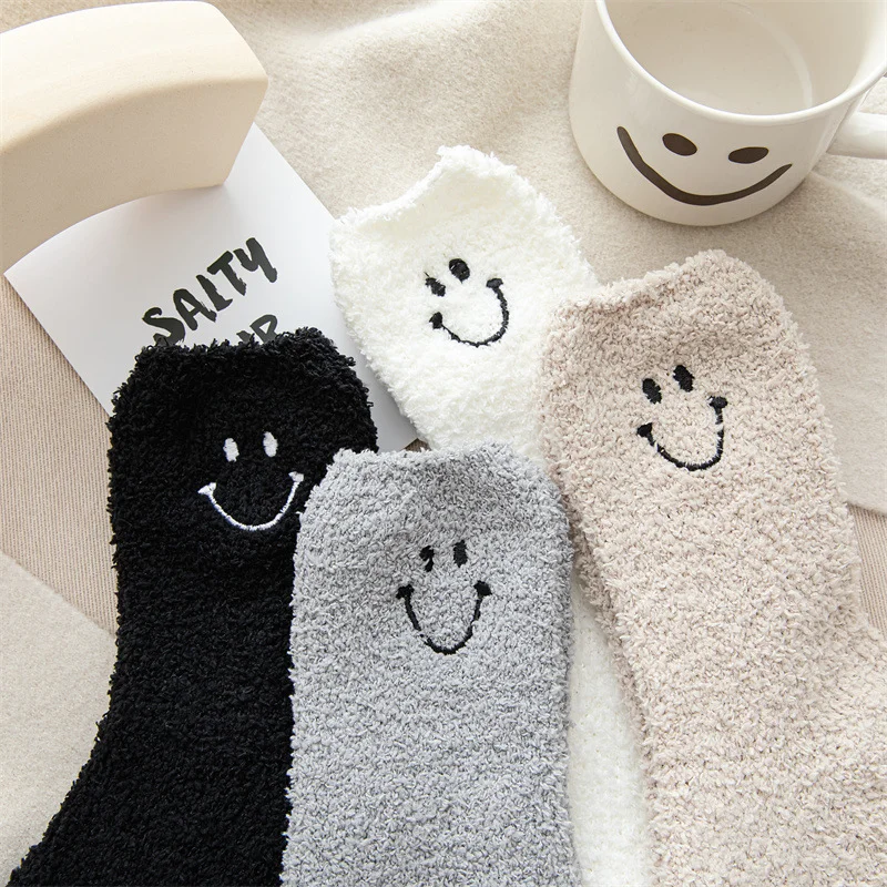 Top Trends: Women Mens Fluffy Socks Thermal Winter Velvet Warm Short Cotton Thick Sleeping Soft Non Floor Home House Slipper Sock Male Grip Shoppable Styles