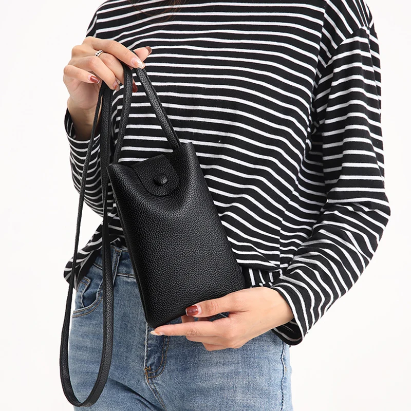 Top Trends: Casual Woman Mobile Phone Bag Crossbody Solid Color Small Shoulder Bag Hasp Summer Designer Bag Ladies Clutch Bags And Purses Shoppable Styles