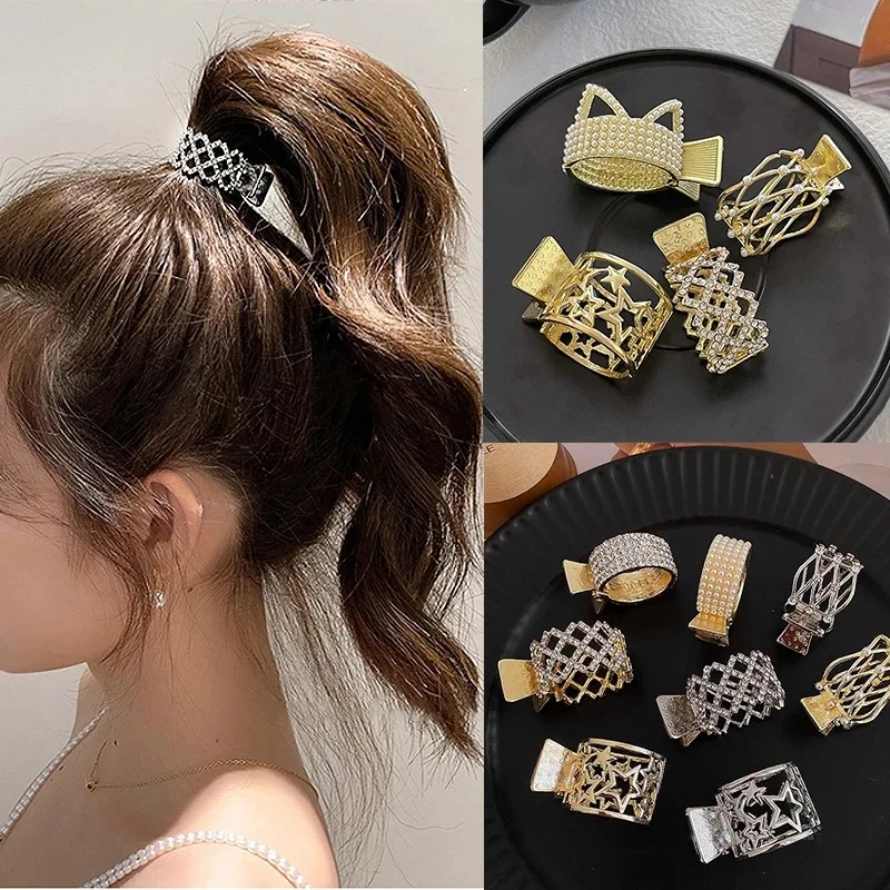 Top Trends: Fashion Pearl Rhinestone Claw Clip High Horsetail Clip Fixed Claw Clip Senior Women&#039;s Hair Accessories Headwear Shoppable Styles