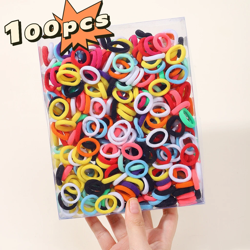 Top Trends: 20 / 50 / 100pcs Girls Hair Bands For Hair Small Elastic Child Ponytail Holder Rubber Scrunchies Bands Headband Hair Accessories Shoppable Styles