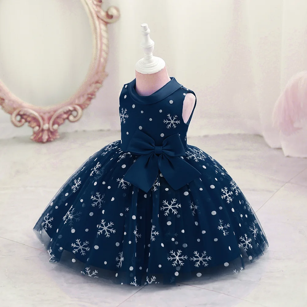 Top Trends: Snow Baby Girl Dress Baptism Mesh Dress For Toddler First Year Birthday Party Wedding Dress Baby Clothes Tutu Fluffy Gown Shoppable Styles