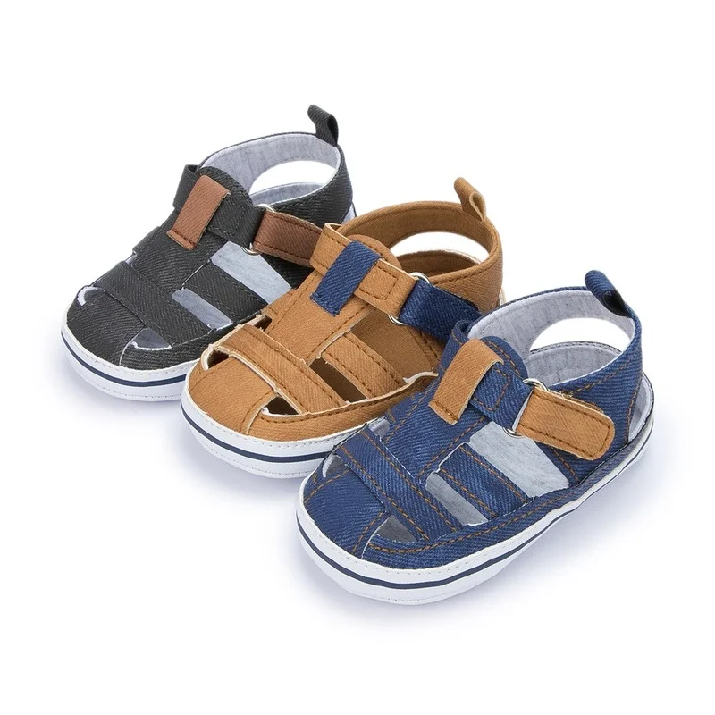 Top Trends: New Baby Boy Girl Shoes Sandals Summer Canvas Anti-Slip Rubber Sole Non-slip Toddler Newborn First Walker Crib Shoes 10-colors Shoppable Styles