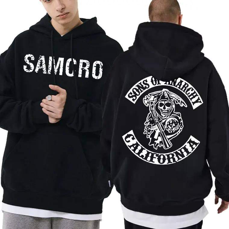 Top Trends: Sons Of Anarchy SAMCRO Double Sided Print Hoodie Sweatshirt Men Womnen Fashion Brand Design Pullover Men's Fleece Cotton Hoodies Shoppable Styles