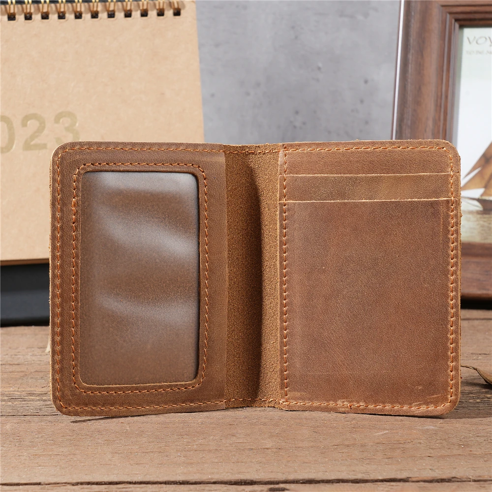 Top Trends: New Arrival Man Card Holder Luxury Leather Brand ID Credit Card Driver License Minimalist Wallet Money Clip Slim Purse For Male Shoppable Styles