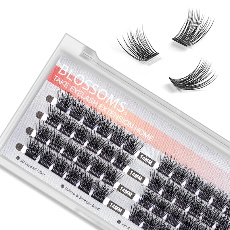 Top Trends: ETVITE Volume Cluster Lashes C / D Curl DIY Eyelash Extension Individual Eyelashes Segmented Lashes Natural Mink Eyelashes Shoppable Styles