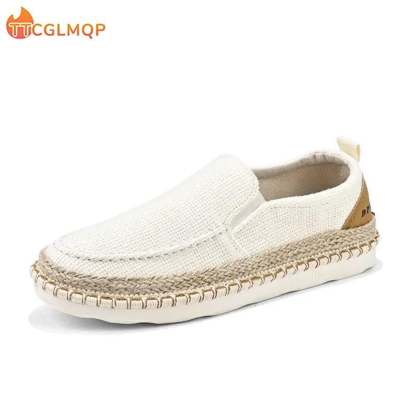 Top Trends: Men Espadrille Shoes Summer Men Canvas Shoes Breathable Men's Casual Shoes Slip On Sneaker Graffiti Espadrilles Footwear Flats Shoppable Styles - Image 6