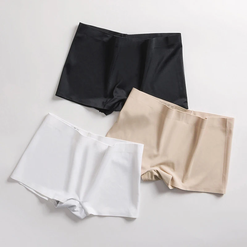 Top Trends: Seamless Boxers Panties Underwear Sexy Women Low Waist Solid Color Breathable Boyshorts Comfortable Female Shorts Sport Briefs Shoppable Styles