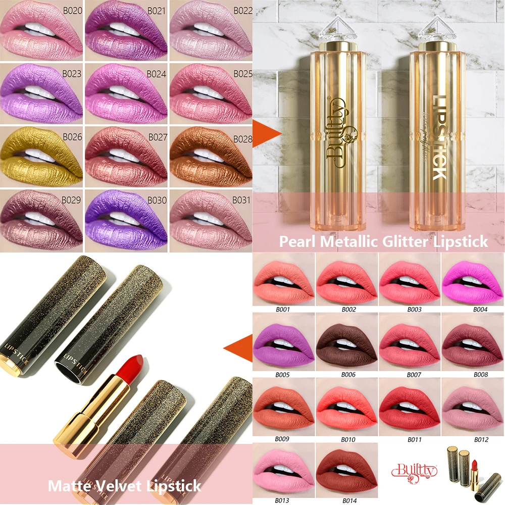 Top Trends: Dropshipping Lipstick Matte Velvet &amp; Glitter Metallic Colors For Glossy Radiant &amp; Full Matte High Pigmented Lipstick Cosmetic Shoppable Styles