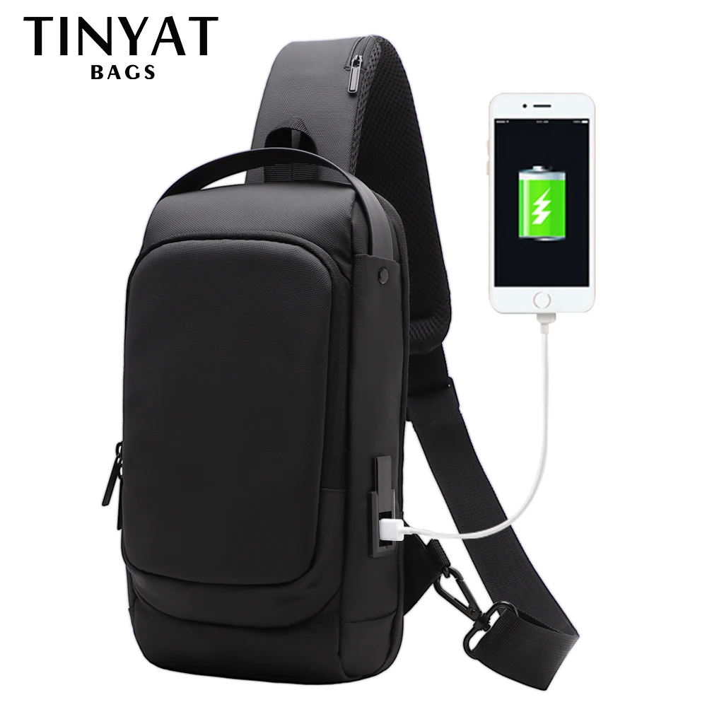 Top Trends: TINYAT Business Men Crossbody Bag For 9.7 Inch IPad Travel Waterproof Man Shoulder Messenger Sling Bags Leisure Male Chest Bag Shoppable Styles