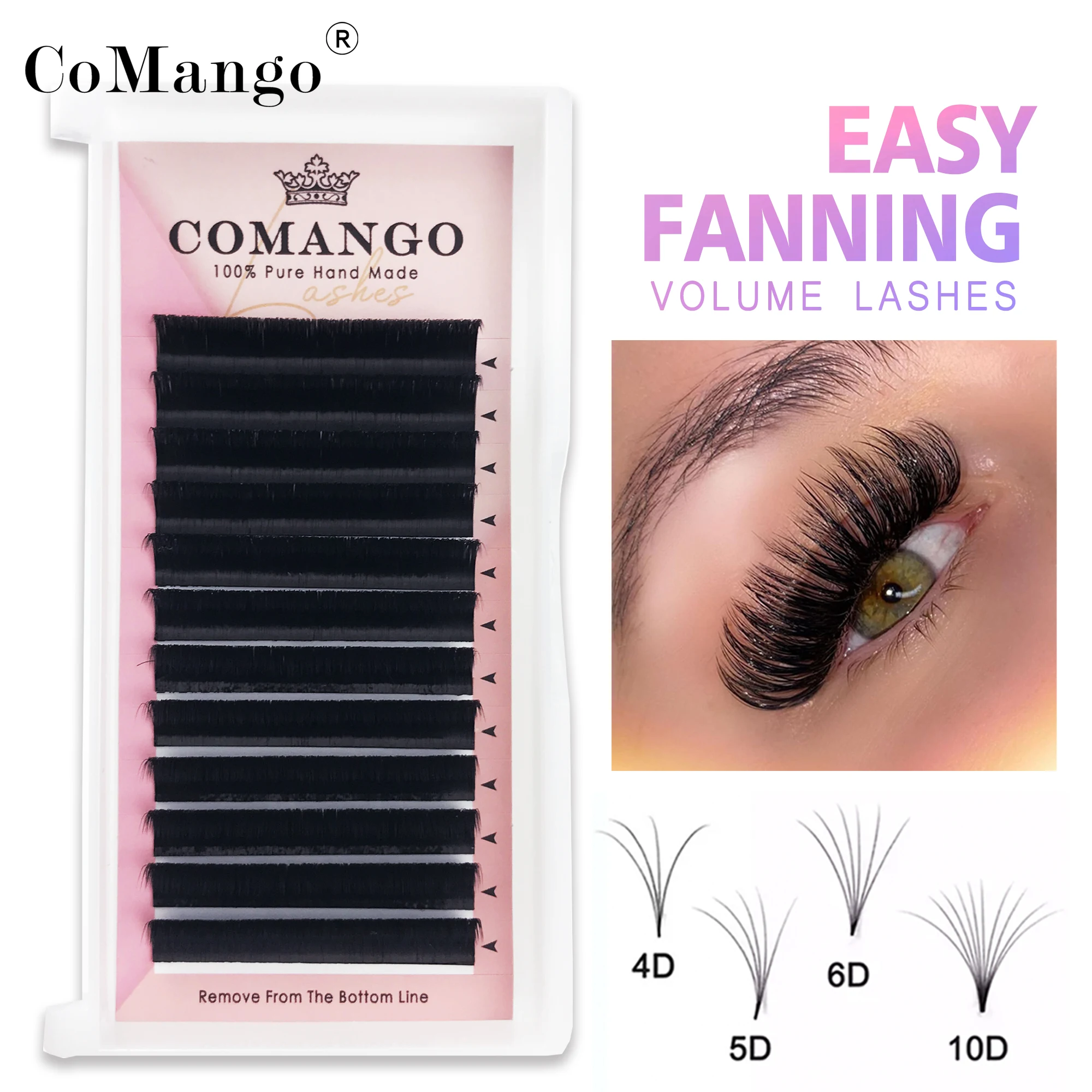 Top Trends: C / D / DD Curl Easy Fan Lashes Fast Bloom Eyelash Extension Self-Making Fans Volume Lash Extensions Supplies Shoppable Styles