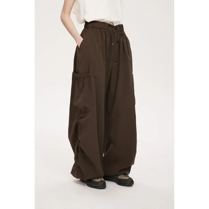 Top Trends: Deeptown Harajuku Women's Cargo Pants Baggy Japanese Street Style Vintage Pleated Brown Joggers Trousers Casual Hip Hop Fashion Shoppable Styles