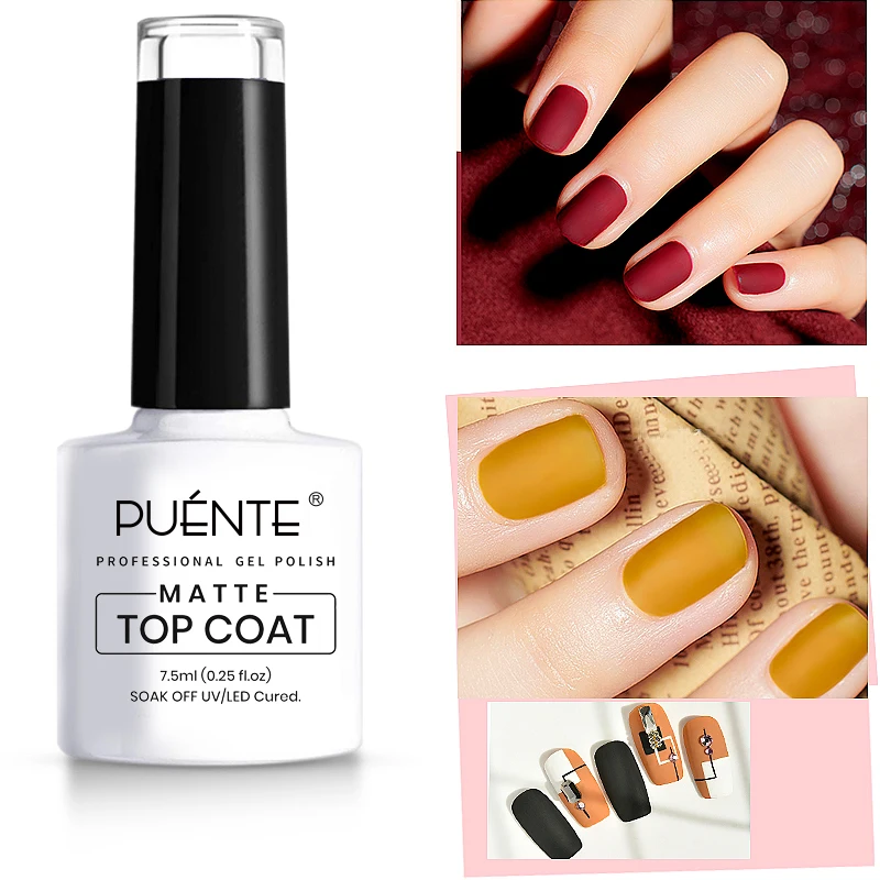 Top Trends: 7.5ML Matt Top Coat Gel Polish Matte Function Gel Vernis Semi Permanent Sealer Manicure Lacquer Soak Off LED UV Gel Nail Polish Shoppable Styles