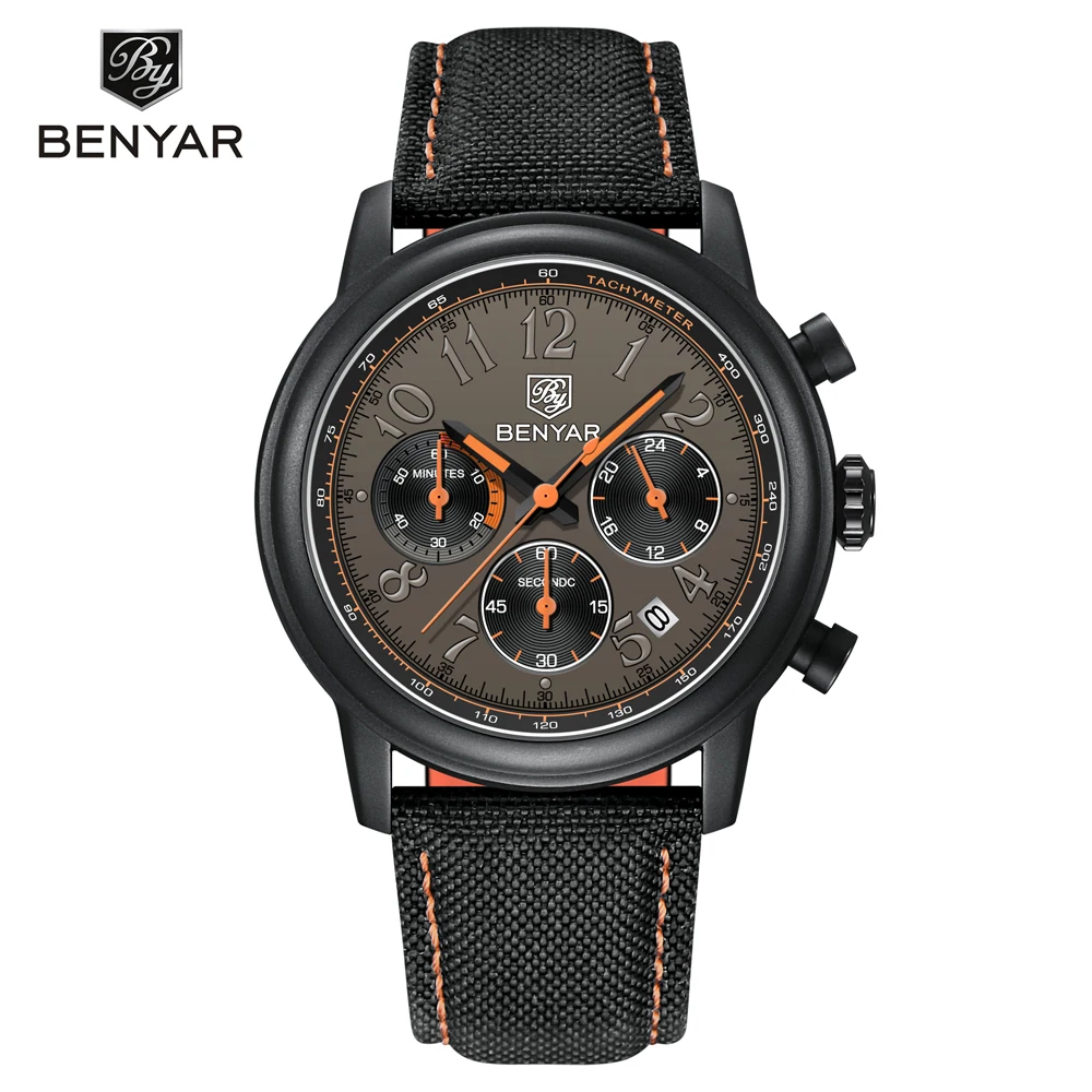 Top Trends: BENYAR Mens Watches Top Brand Luxury Chronograph Sport Quartz Watch For Men Military Watch Luminous Clock Relogio Masculino 2023 Shoppable Styles