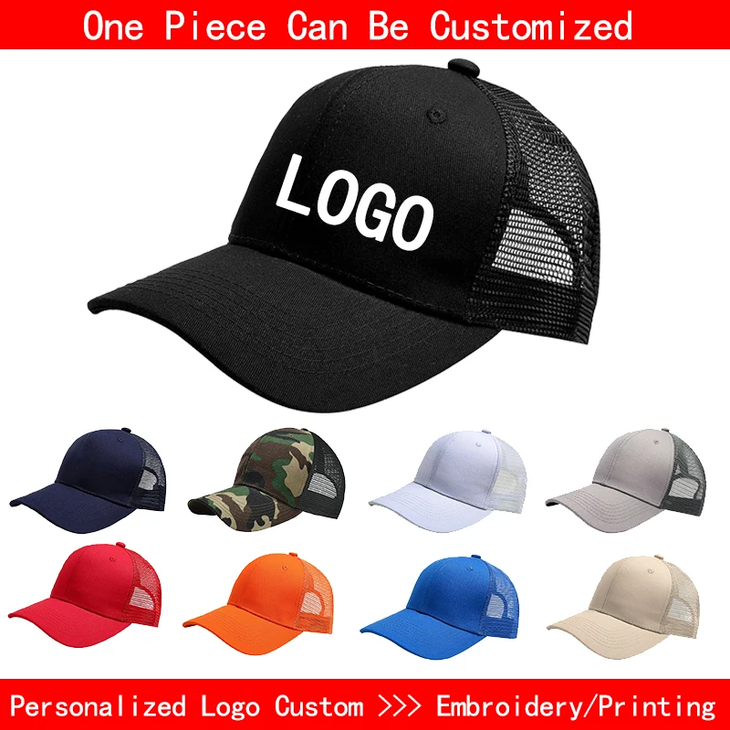 Top Trends: Professional Custom Logo Mesh Cap Printing Embroidery Baseball Cap Sunscreen Sun Visor Cap Casual Sun Hat Designer Snapback Caps Shoppable Styles