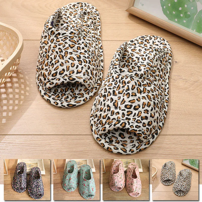 Top Trends: Floral Vintage Home Shoes Slippers Women Cotton Fabric House Slipper Sewing Comfy Flat Shoes Indoor Soft Non-Slip Floor Slippers Shoppable Styles