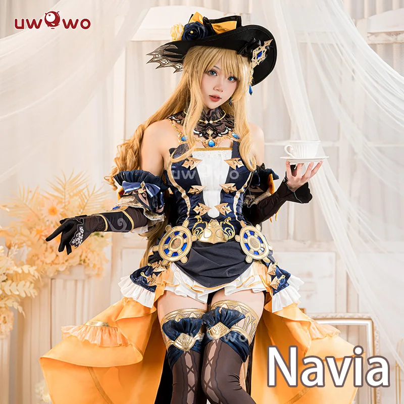 Top Trends: PRE-SALE UWOWO Navia Cosplay Genshin Impact Navia Cosplay Costume Fontaine Rococo Style Dress Cosplay Halloween Costume Shoppable Styles