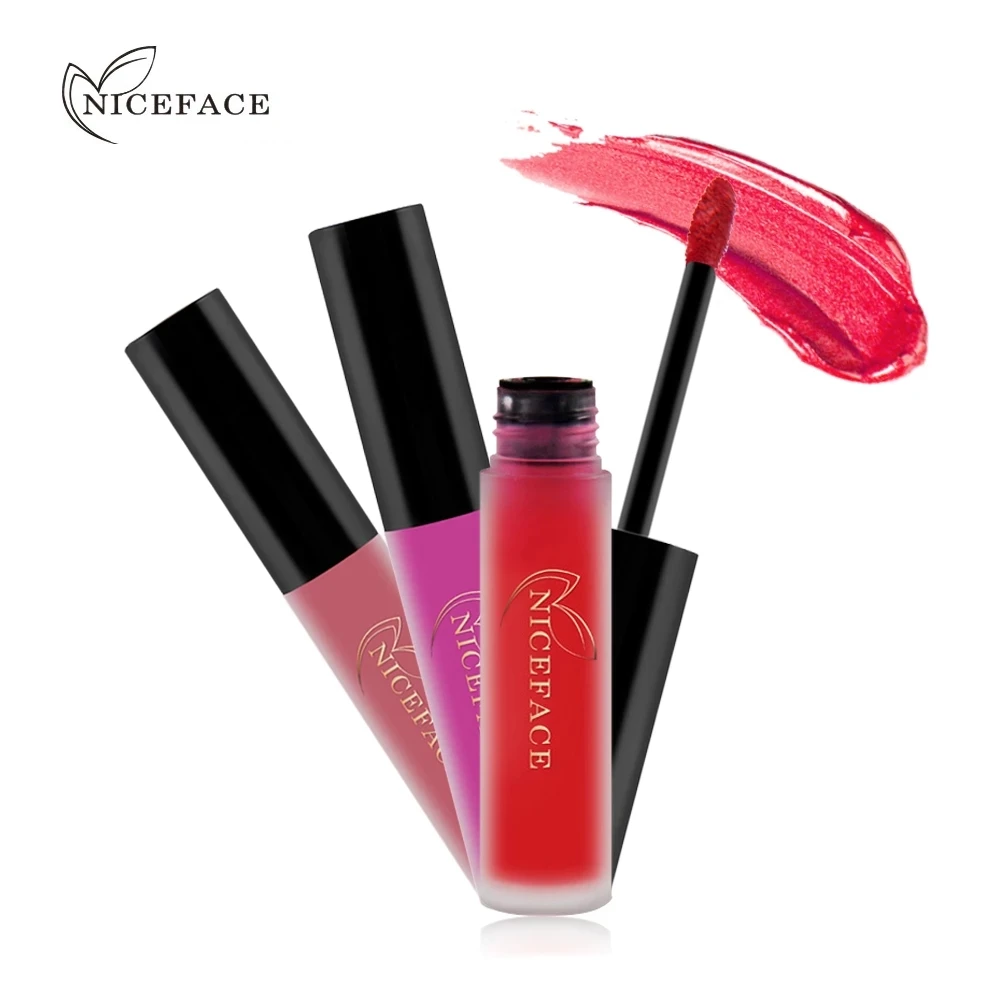 Top Trends: NICEFACE 34 Color Lip Gloss Waterproof Nude Matte Liquid Lipstick Moisturizing Long Lasting Lipgloss Lip Makeup Beauty Cosmetics Shoppable Styles - Image 6