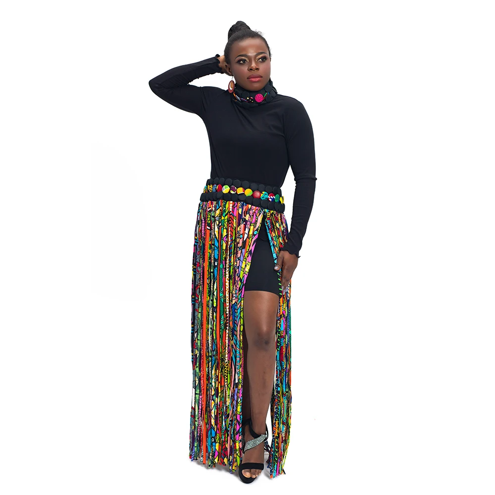 Top Trends: African Women Handmade Dress Jewelry Skirt African Ankara Tassel Skirt Jewelry Multi Shawl Tribal SP017 Shoppable Styles - Image 3