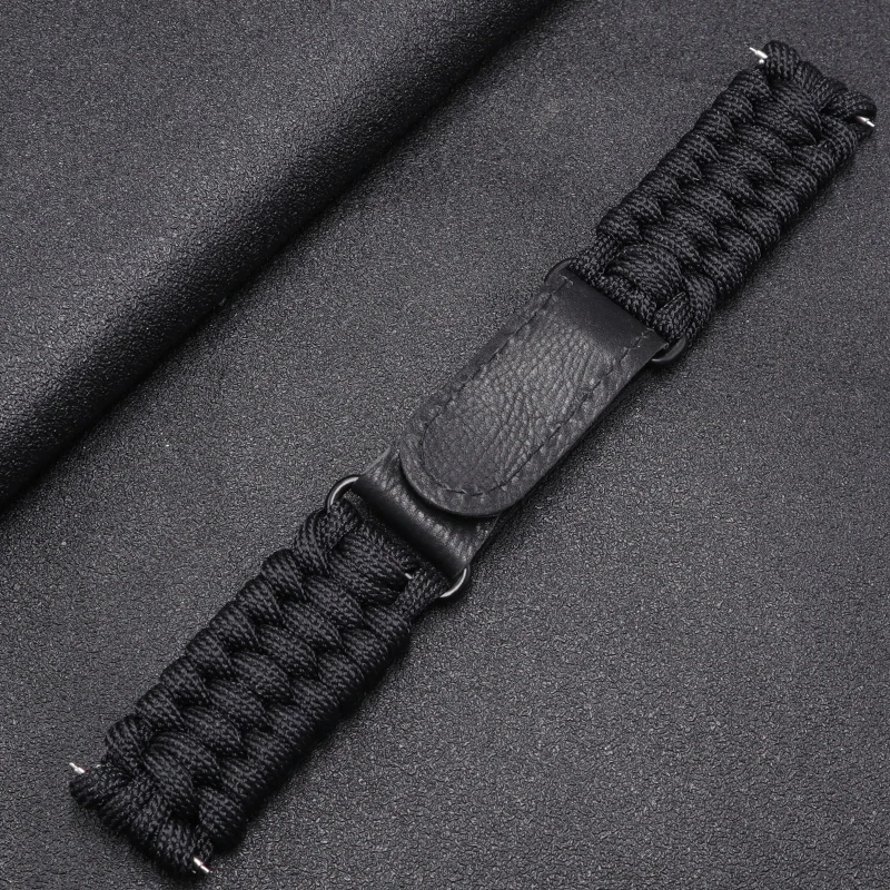 Top Trends: 20 22mm Braided Strap For Samsung Galaxy Watch 3 / 4 / 5 / 6 41 / 45mm 40 / 44mm 42 / 46mm Band For Huawei GT3 GT 2e GT2 Nylon Rope Bracelet Shoppable Styles - Image 6