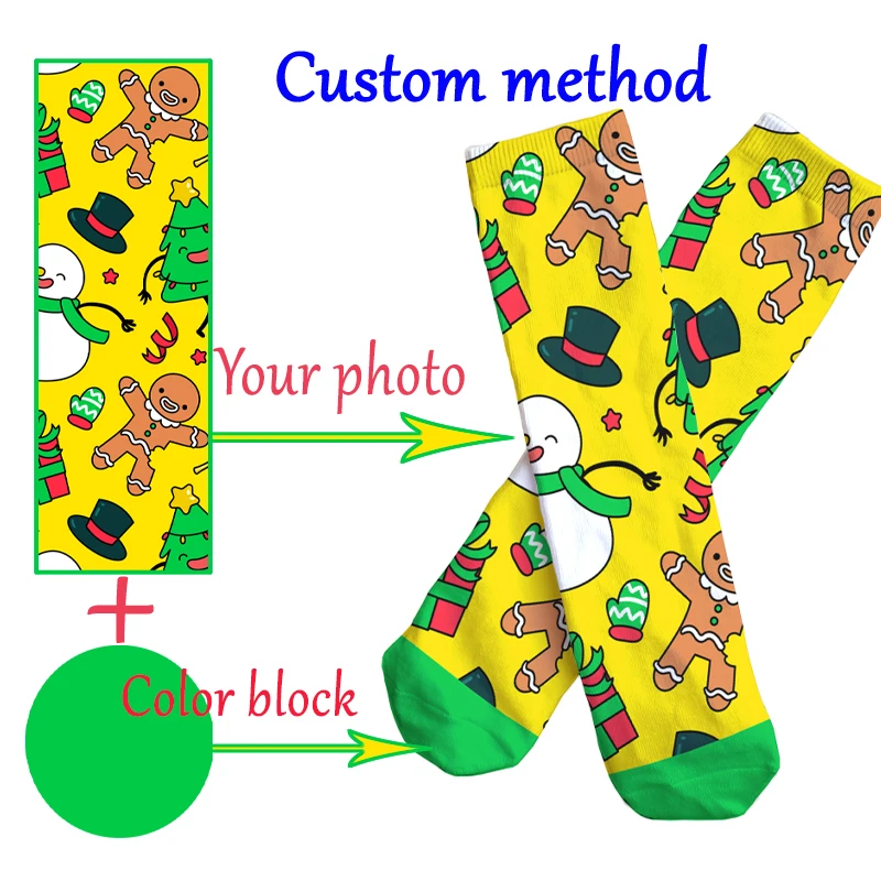 Top Trends: Custom Color Straight Socks 3D Print Your Photos Plus Heel Color Fun Long Socks Men's And Women's Holiday Gift Socks DIY Design Shoppable Styles