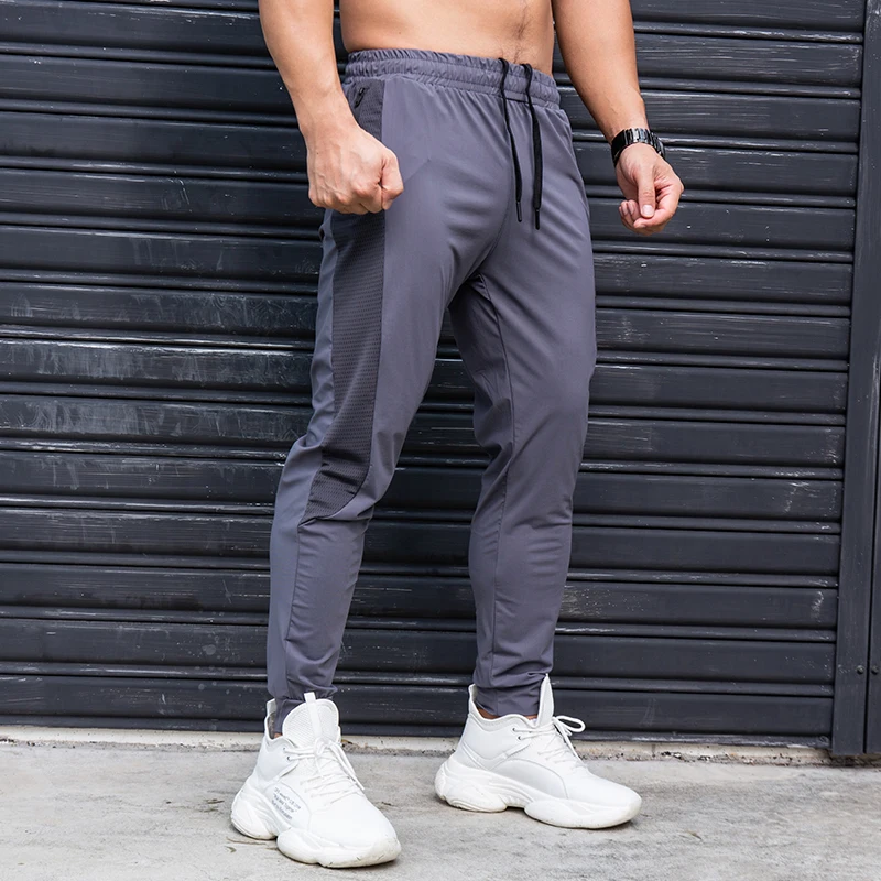 Top Trends: Elasticity Men Running Pants Casual Sweatpants With Zipper Pockets Training Jogging Fitness Trousers Gym Workout Sport Pants Shoppable Styles - Image 6