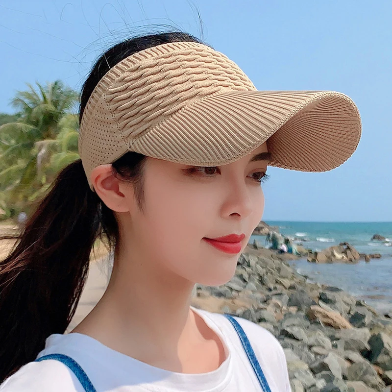 Top Trends: Summer Visor UV Protection Sun Hats For Women Foldable Sun Hat Visor Suncreen Floppy Cap Female Outdoor Casual Caps Gorras Shoppable Styles