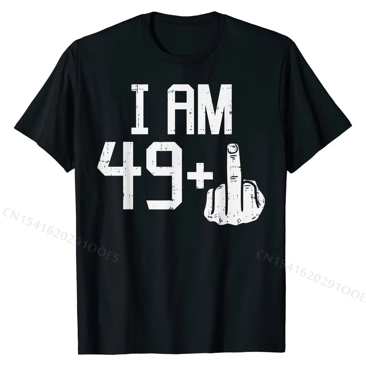 Top Trends: Mens 49 1 Plus Middle Finger Fifty Funny 50 Yr 50th Birthday Gift T-Shirt Tees Graphic Design Cotton Man Tshirts Design Shoppable Styles