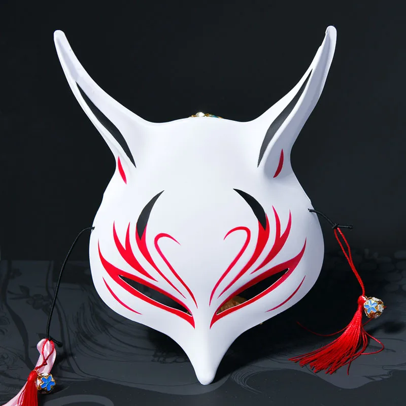 Top Trends: Full Face Mask Cosplay Mask Japanese Private Fox Mask Hand-painted Plastic Fox Mask Wall Decoration Costumes Accessories Shoppable Styles