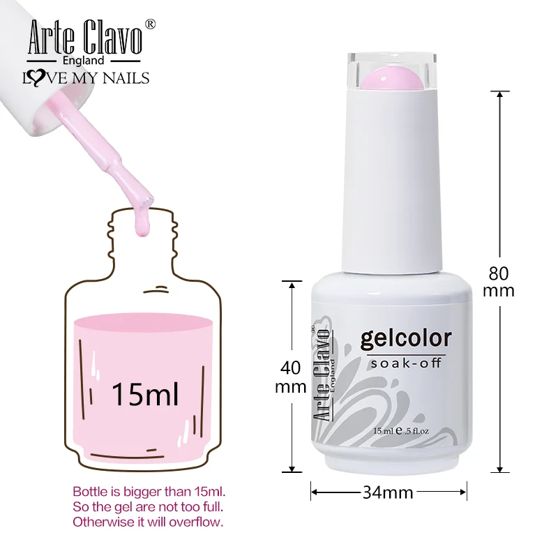 Top Trends: Arte Clavo 15ml Gel Polish Set Semi-permanent Summer Hot Sale Gel Varnish For Nails Lacquer Soak Off UV LED Nail Gel Polish Shoppable Styles - Image 6