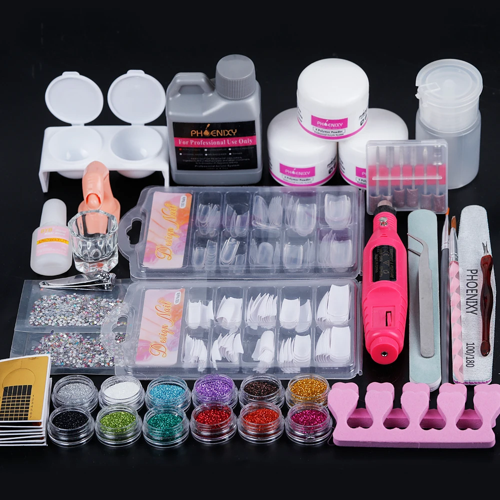 Top Trends: Acrylic Nail Kit Professional Set Powder Glitter Nail Extension Set Full Manicure Set Nail Art Liquid Nail Decorations Tools Kit Shoppable Styles