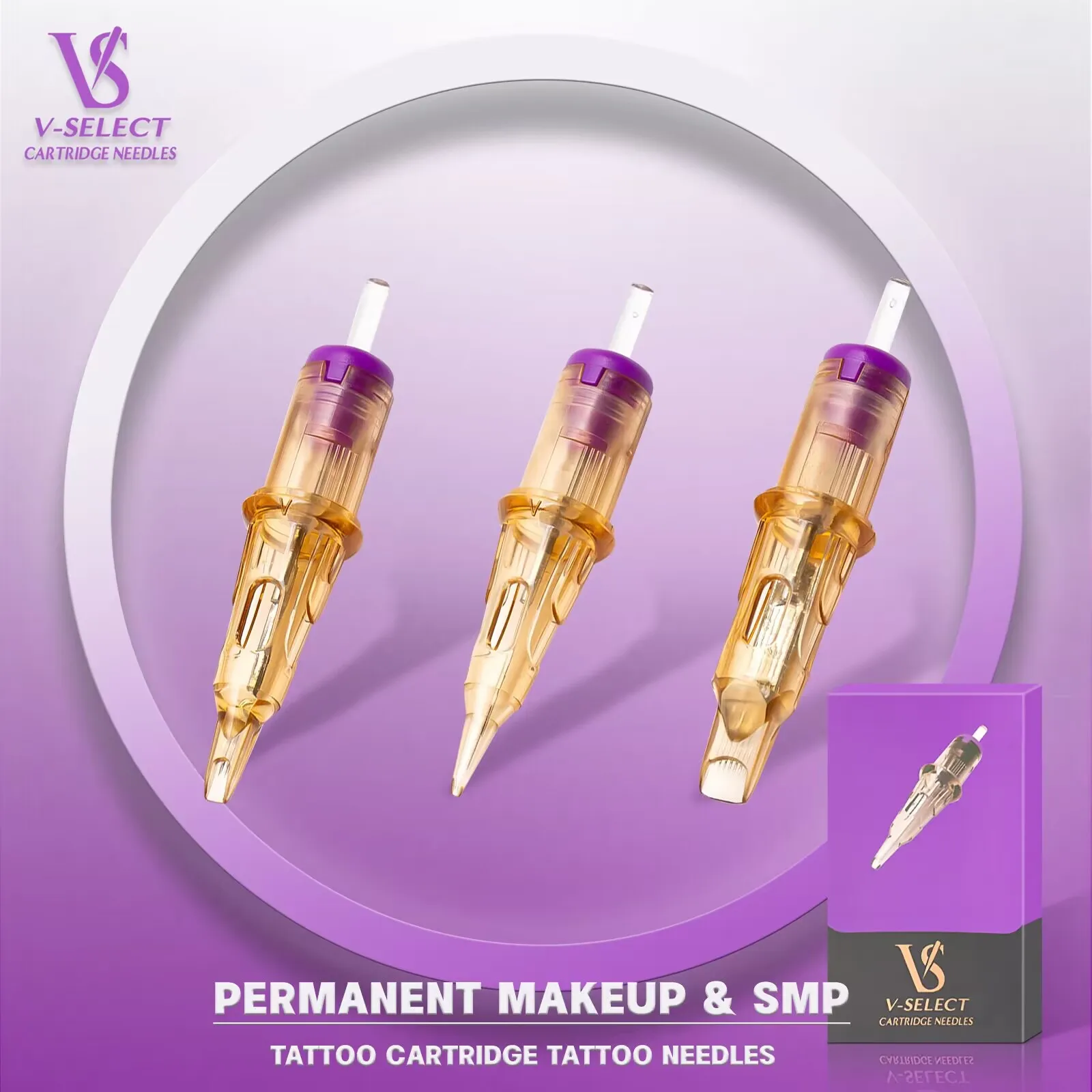 Top Trends: EZ V Select Permanent Makeup Tattoo Cartridge Needles Eyebrow Eyeliner Lips For Permanent Makeup Rotary Pen Machine 20 PCS / Box Shoppable Styles