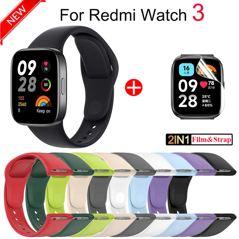 Top Trends: Silicone Strap For Xiaomi Redmi Watch 3 Replacement Watchband For Redmi Watch3 Smart Watch Wristband Correa Bracelet Accessorie Shoppable Styles