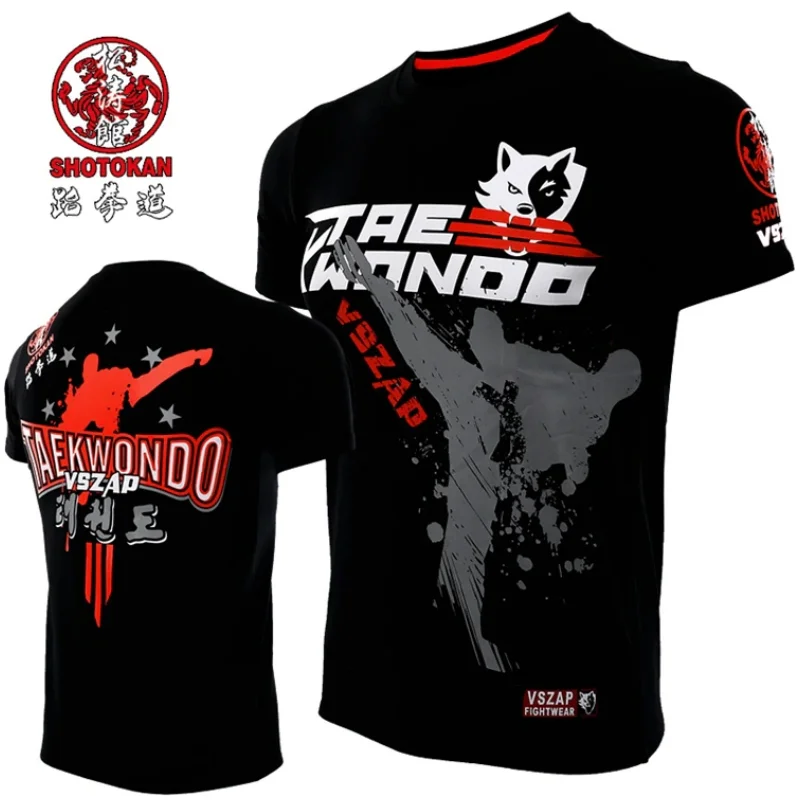 Top Trends: Men&#039;s Taekwondo T-shirt Running Fitness Sports Short Sleeve Outdoor Boxing Wrestling Sportswear Summer Breathable Quick Drying T Shoppable Styles