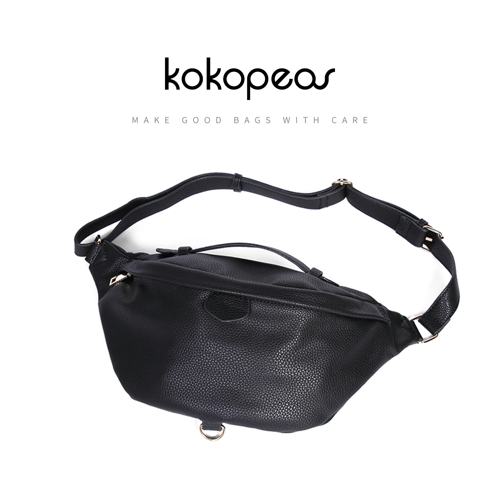 Top Trends: KOKOPEAS Designer Luxury Sling Chest Bags For Women 2023 High Quality Vegant Leather Fanny Pack Fashion Hobo Crossbody Purse Shoppable Styles