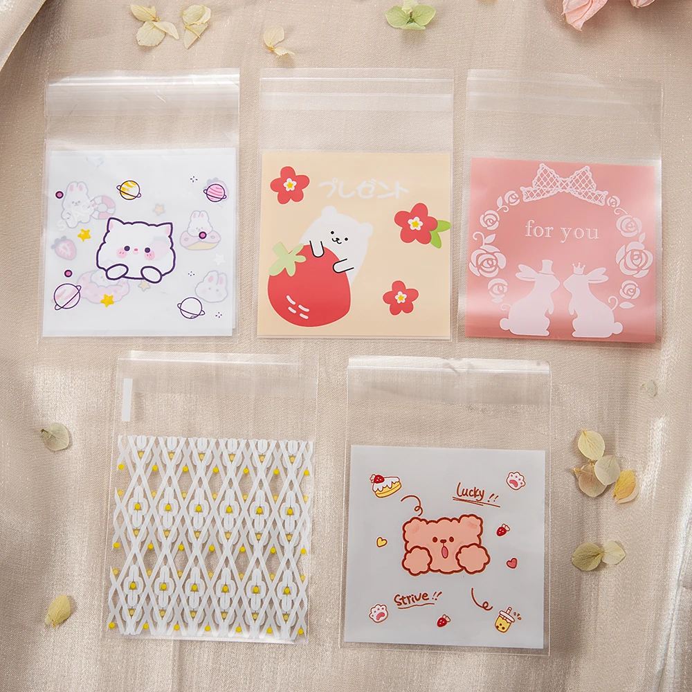 Top Trends: 50 / 100pcs Transparent Self Sealing OPP Bags 7x7+ 3cm Adhesive Plastic Pouches For DIY Jewelry Retail Packaging Candy Biscuit Bags Shoppable Styles