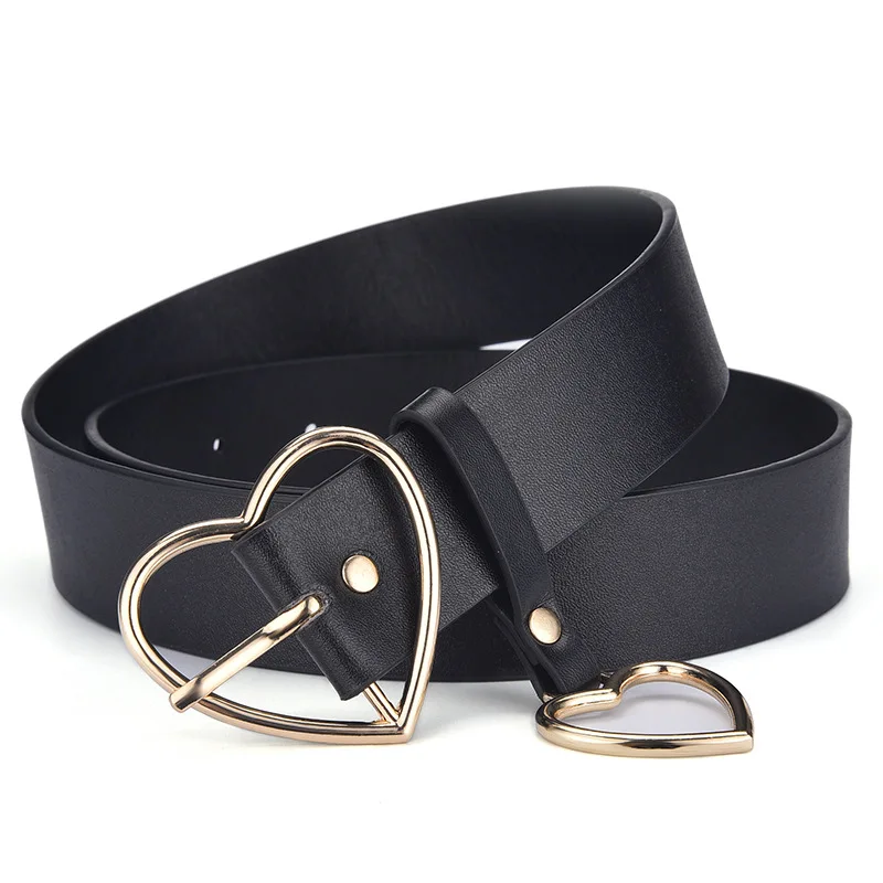 Top Trends: New Sweetheart Buckle With Adjustable Ladies Luxury Brand Cute Heart-shaped Thin Belt High Quality Punk Fashion Belts Shoppable Styles - Image 6