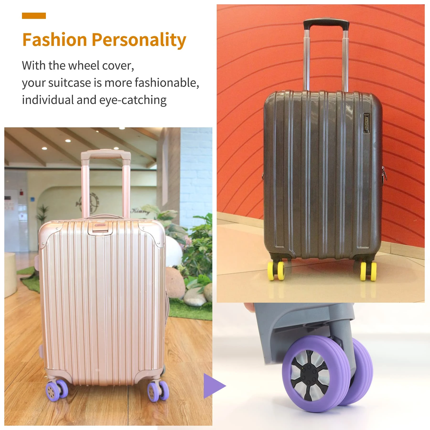 Top Trends: W222 Luggage Left & Right Wheel Pack Of 2 Trolley Suitcase Casters Shockproof Mute Trolley Case Wheel Repair Tools Accessories Shoppable Styles - Image 3