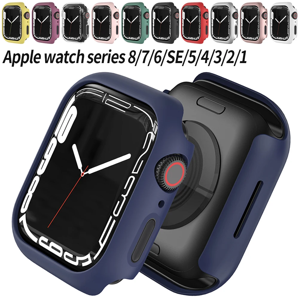 Top Trends: Protective Cover For Apple Watch Series 9 / 8 / 7 41mm 45mm Matte Hard PC Case For Se654 40mm44mm Frame Bumper For IWatch Ultra Case Shoppable Styles